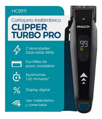 Corta Pelo Inalambrica Clipper Turbo Pro Philco Hc9911pp Cts Negro