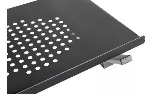 Mesa Notebook Regulable Ergonómica Onebox Ob-s1 Soporte Acero Negro