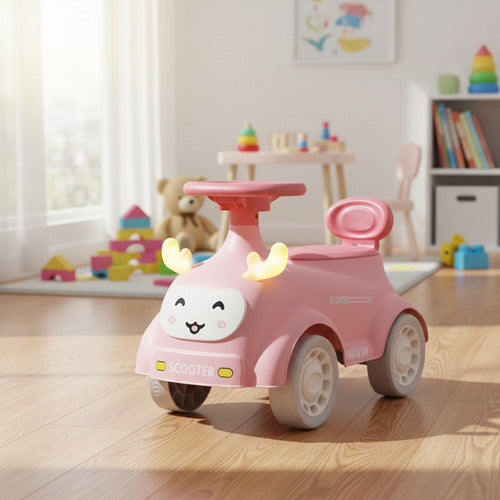 Pata Pata Mobi Bebesit Rod-130b Con Baul Luces Musica Rosa