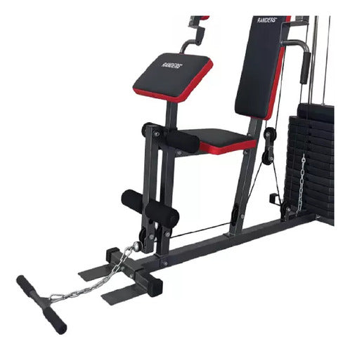 Multigimnasio Multigym Randers Arg63142x Musculacion 70kg Cs Gris Negro