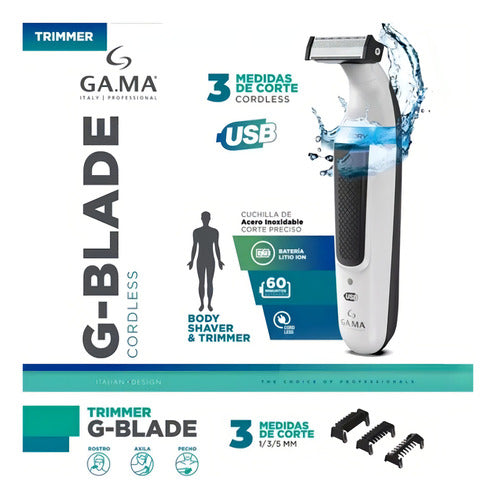 Afeitadora Gama G-blade Usb Wet&dry