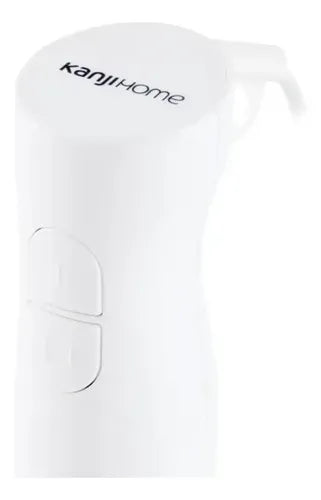 Minipimer Mixer Kanji 2 Velocidades Cuchilla De Acero Inoxidable 800whats Blanco