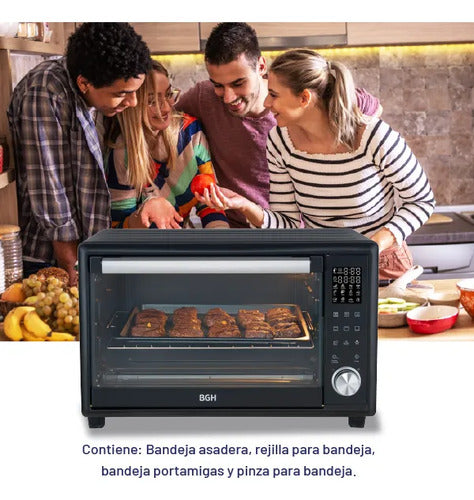 Horno Eléctrico Bgh 46 Litros Digital Negro Bhe46dn25i
