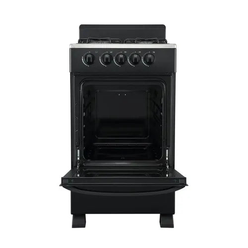 Cocina A Gas Sansei Essential 50 Cm Negra Multigas Negro