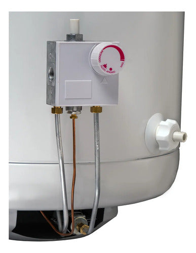 Termotanque A Gas De Carga Superior Ecotermo Populi 45l Cts Blanco