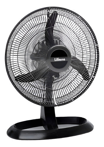 Turboventilador Liliana 18 Pulgadas Votr18 De 75watts 45.72 Cm Negro Negro Plástico 3