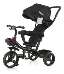 Triciclo 360° Joy 3 Con Luz Y Barra De Empuje Negro Bebesit Negro
