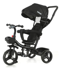 Triciclo C/ Manija Barra De Empuje Bebesit Sl1870-v1o-2 360° Negro