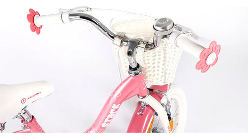 Bicicleta Rodado 16 Stark Love Acero Aluminio V Brakes Rosa 16