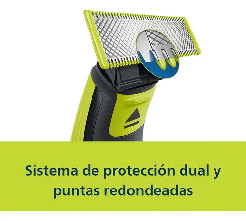 Afeitadora Philips Qp2724/10 Oneblade Recorta Modela Y Afeita Carga Usb Negro