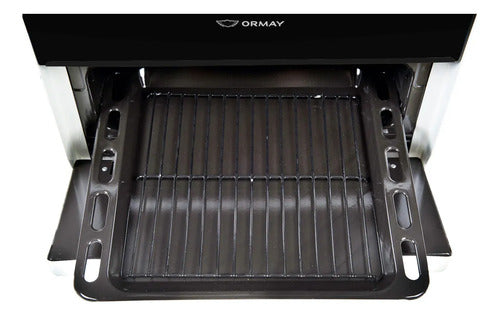 Cocina Multigas Ormay Inox Gris 4 Hornallas Easy To Clean