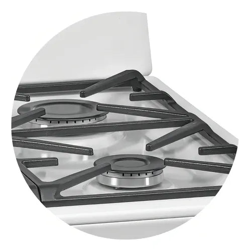 Cocina A Gas De 56cm Longvie 13501bf Blanco C Blanco