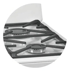 Cocina A Gas De 56cm Longvie 13501bf Blanco C Blanco