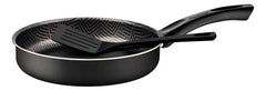 Sartén Recta Tramontina Paris Teflón 24cm 2lts + Espátula Plomo