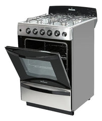 Cocina Multigas Florencia 5538 Acero Clase A 4 Hornallas Cs Acero Inoxidable