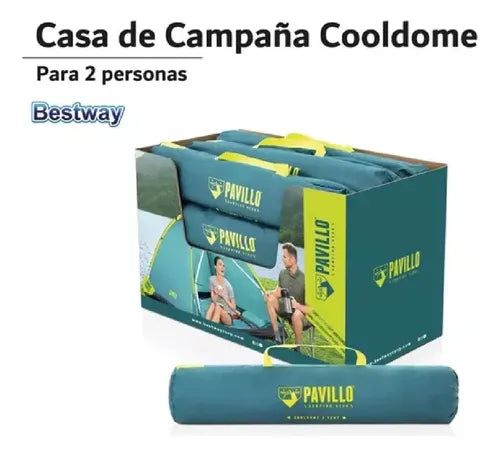 Carpa Monodome De 2 Plazas Bestway 68040  145 X 205 X 100cm
