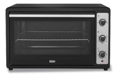 Horno Eléctrico Bgh 80 Litros Mecánico Negro Bhe80m25i