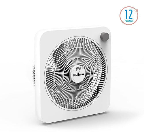 Turbo Ventilador 12'' Liliana Vtc12 3 Velocidades 55w Cuotas 30.48 Cm Blanco Transparente Plástico
