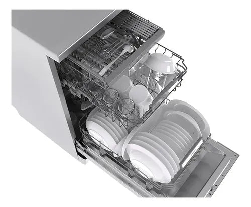 Lavavajillas Vondom Lvj10inox 10 Cubiertos Acero Inox 7 Prog Gris