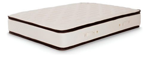 Colchón De Resortes Cannon Resortes Sublime 2 Plazas Con Doble Pillow Top Blanco