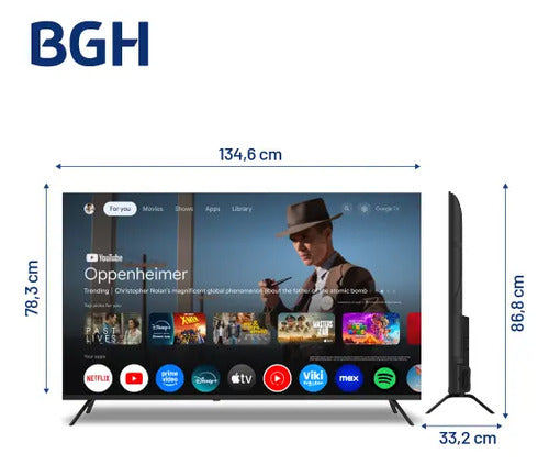 Smart Tv Led Bgh De 60'' B6026us6g 4k Google Tv