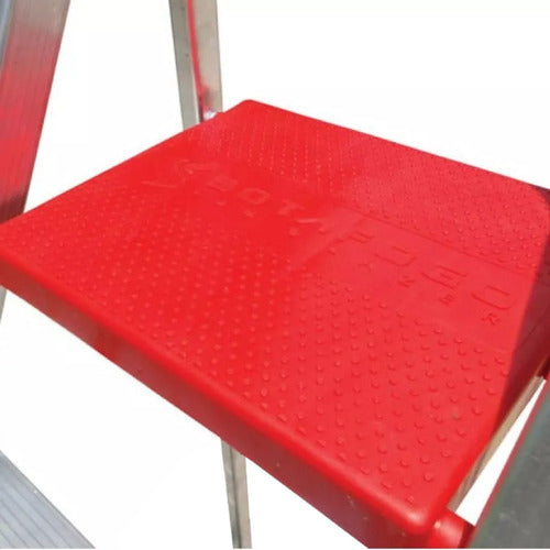 Escalera Aluminio Plegable De 4 Escalones Botafogo 120kg - Aluminio