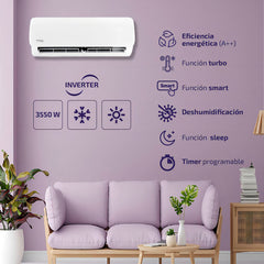 Aire Acondicionado Split Inverter Frio/calor Philco Phin35ha3bn 3053fg/3550w Ecoplus Blanco