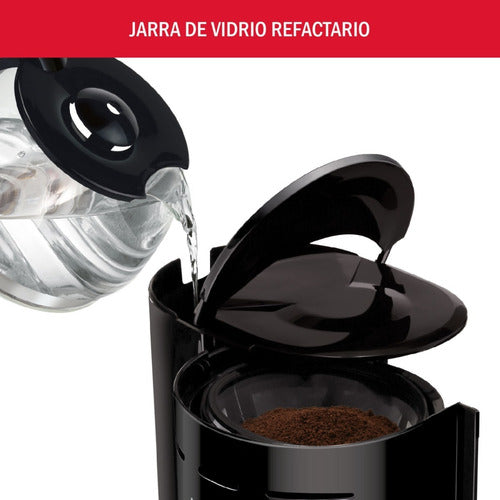 Cafetera De Filtro Moulinex Café City 600ml Color Negro Fg320558