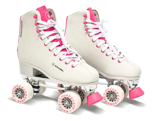 Patines Artísticos Rockers Stark Color Beige Talle De Los Patines 37 Tamaño De Las Ruedas 58 Mm