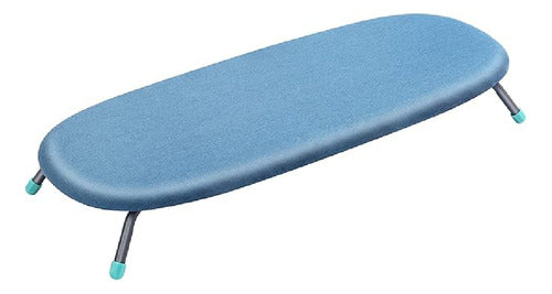Tabla De Planchar Plegable Portatil Mesada Compacta Tm Lisa Azul Acero