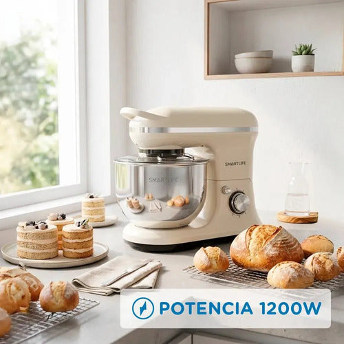 Batidora Planetaria Sl-sm030i 1200w Beige Beige 50 Hz/60 Hz