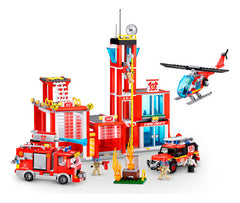 Bloques Para Armar 976pz Max City Estación De Bomberos -zuru 976