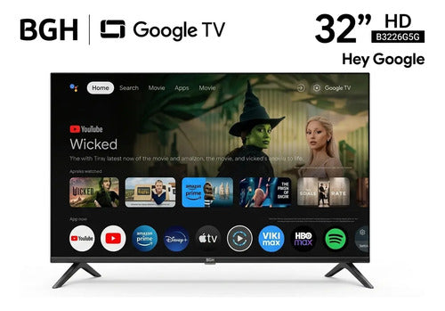 Smart Tv Led Bgh 32 B3226g5g Google Tv Prime Video Disney+