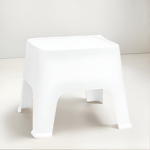 Banqueta Plastica Mesa Reforzada Sunset Gardenlife Color Blanco