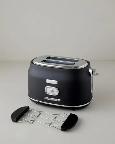 Tostadora Westinghouse Retro Tm800-03 Negra Color Negro