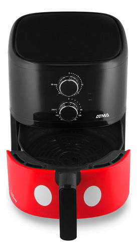 Freidora De Aire Atma Mickey Mouse 4.5lts Fr359dnp 1500w Negro