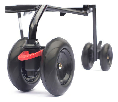 Cochecito Paragüitas Bebesit Neuf Art1058 Negro/verde Con Chasis Color Negro