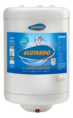Termotanque Eléctrico Ecotermo Elec 53 Le Ci 49l 1400w Blanco