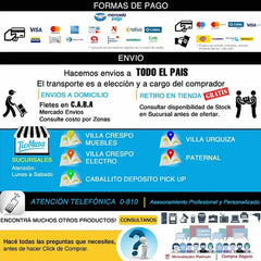 Turboventilador Reclinable Liliana Vtf20p Con 5 Aspas Negro Negro 50.8 Cm Plástico