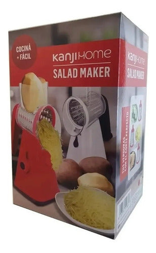 Rallador Kanji Kjh-saladm01-r Salad Maker Rebanador Rojo