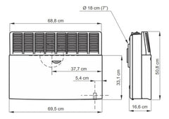 Calefactor A Gas Eskabe Tb 5000 S21 Encendido Piezoelectrico Marfil