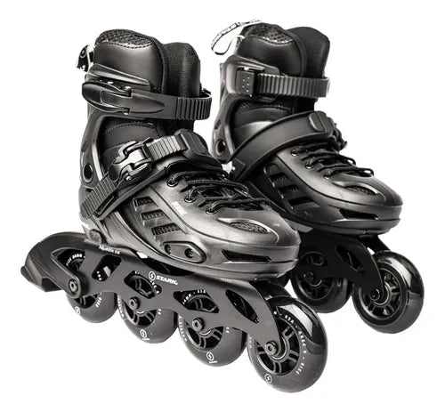 Rollers 4x80 Rise Stark Color Negro Talle De Los Patines 35-38 Tamaño De Las Ruedas 80 Mm
