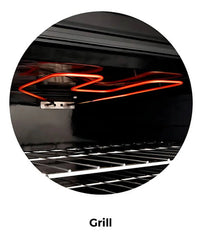 Horno Eléctrico Longvie He1900 Empotrable De 56 L Con Convección Y Grill Acero Inoxidable