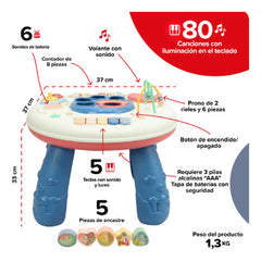 Mesa Actividades Didactica Ludica Para Bebes Bebesit 2006 Cs Azul Claro