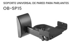 Soporte Para Parlante X 2 Onebox Ob-sp15 Universal - Negro