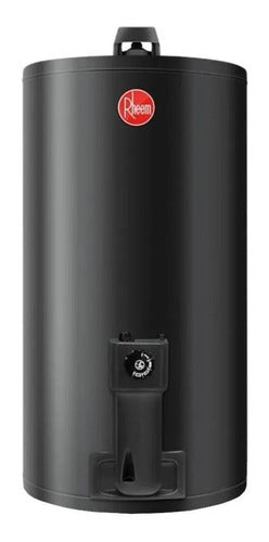 Termotanque A Gas Natural Rheem Aee Tgnc080rh Gris Oscuro 80l