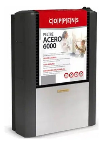 Calefactor A Gas Tiro Natural Derecho Coppens 6000kcal Cs Tiza/grafito