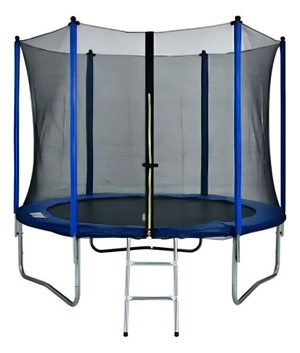 Tio Musa 23109 Cama Elástica Con Diámetro De 2.44 m, Color De La Lona Negra Negro