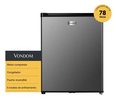 Frigobar Vondom 78 L Acero Inoxidable Rfg170a Motor Compresor