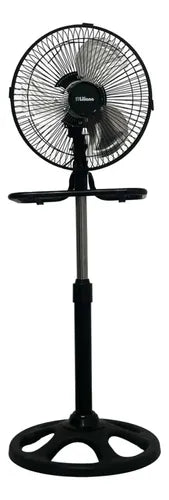 Ventilador De Pie Pared Turbo 3 En 1 Liliana Vp10m 60w 25.4 Cm Negro 3